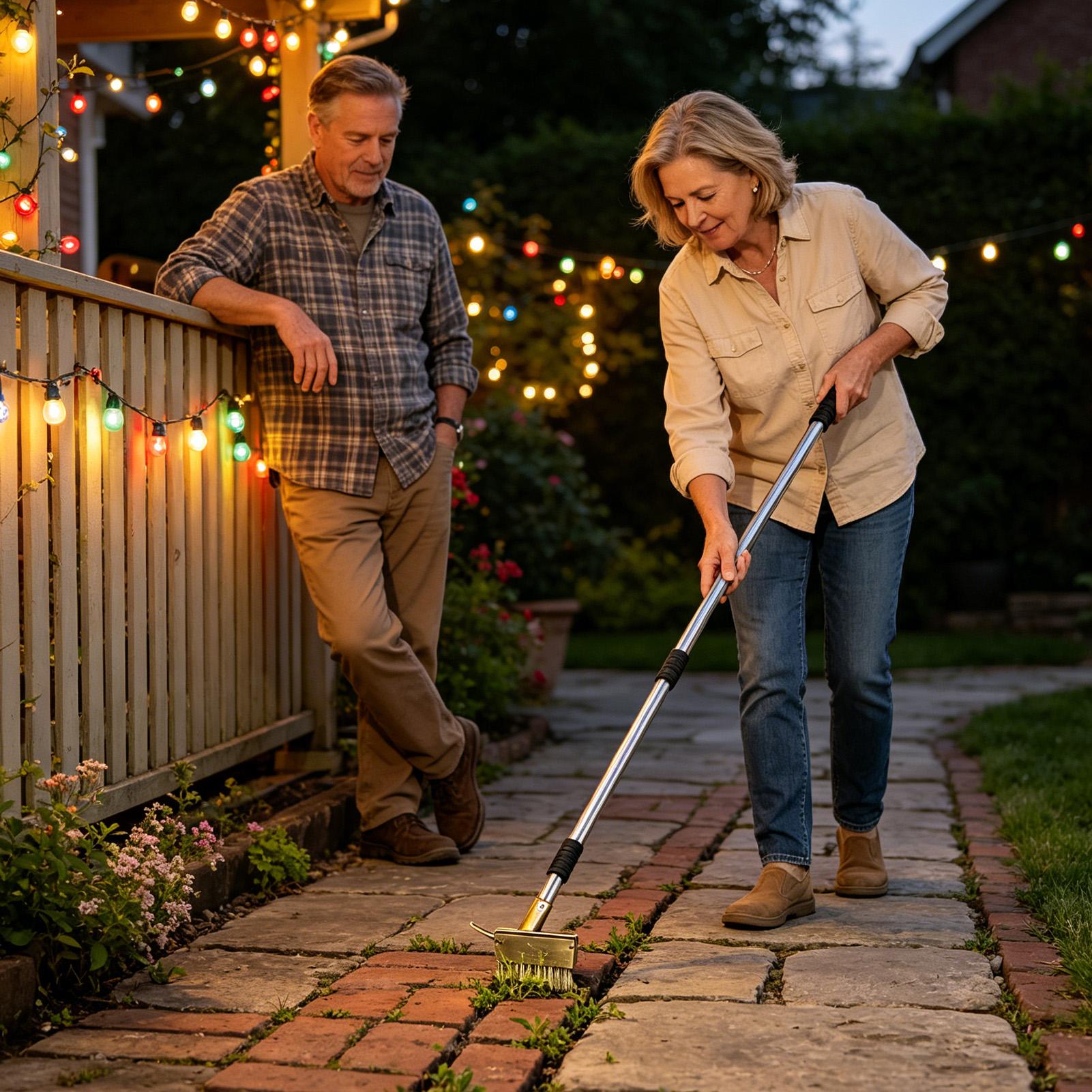 Gardening Hand Tools Yard - Crack Weeder Steel Long Handle Hand
