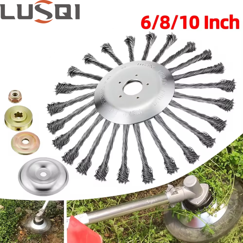 Gardening Tools To Remove Grass - LUSQI 6/8/10 Inch Steel Wire Wheel