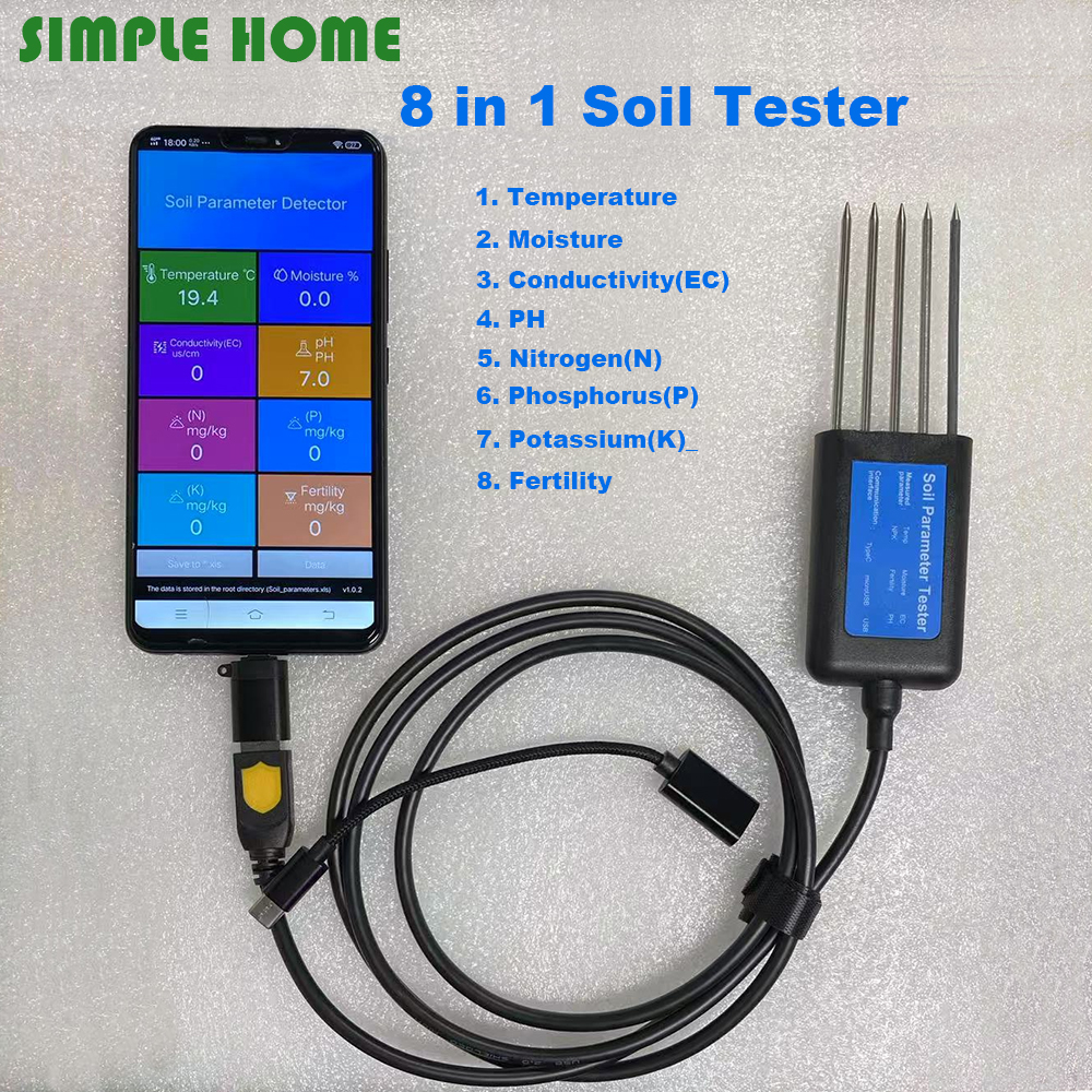 Soil Ph Meter - High Premium Soil Tester PH EC