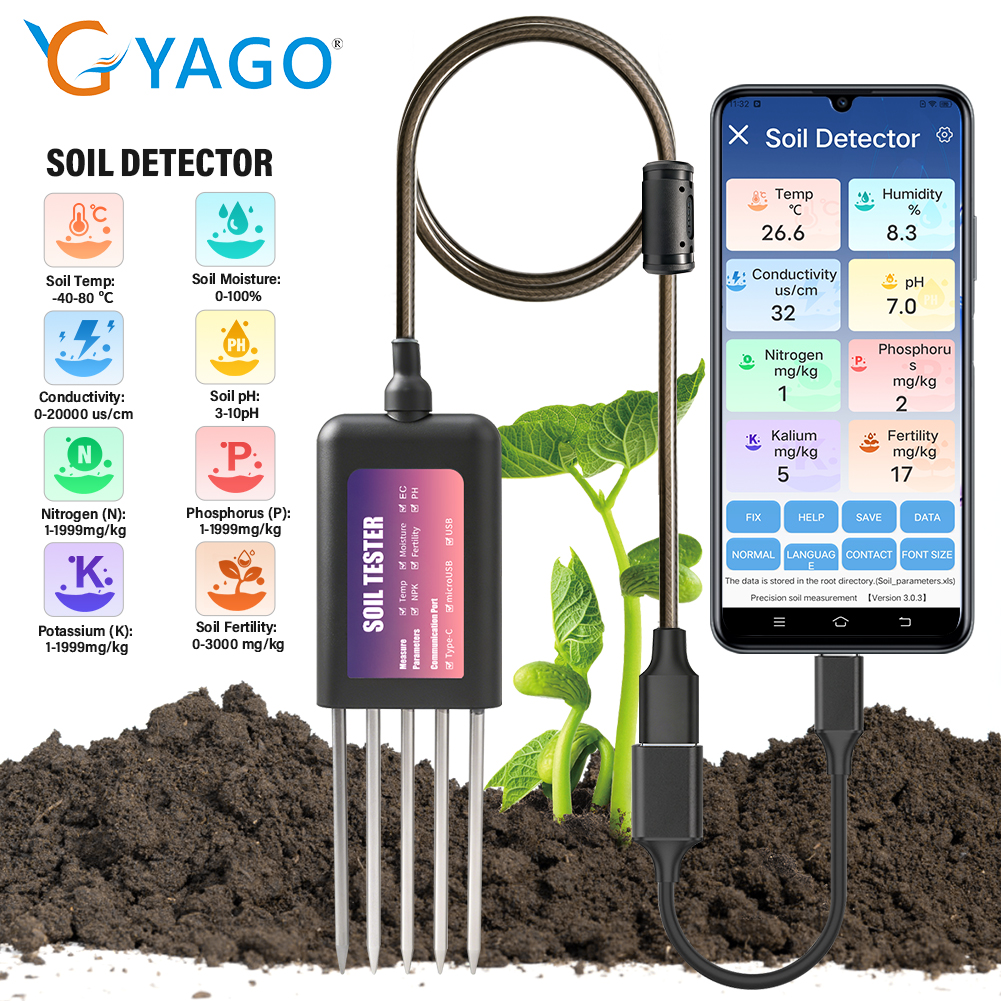 Soil Ph Meter - Smart Soil Tester NPK PH Meter
