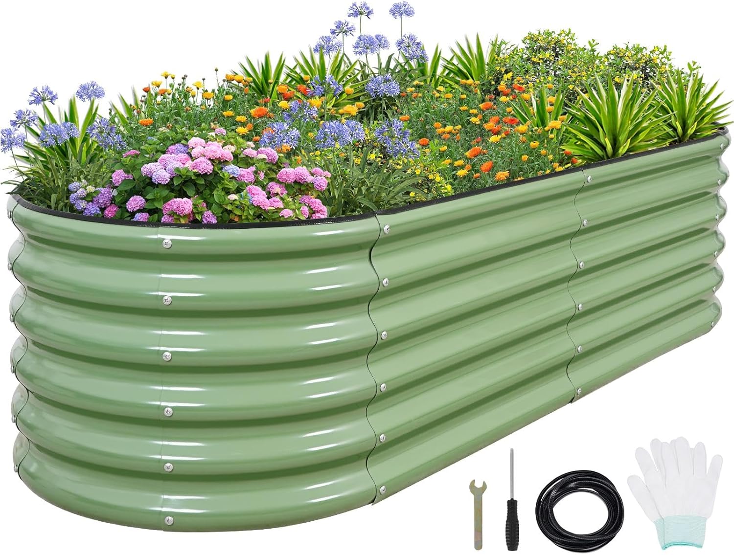 Gardening Tools Vegetables - Raised Garden Bed - Galvanized Planter