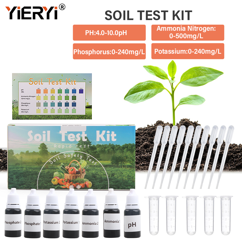Soil Ph Meter - Upgraded 4 in 1 Soil Test