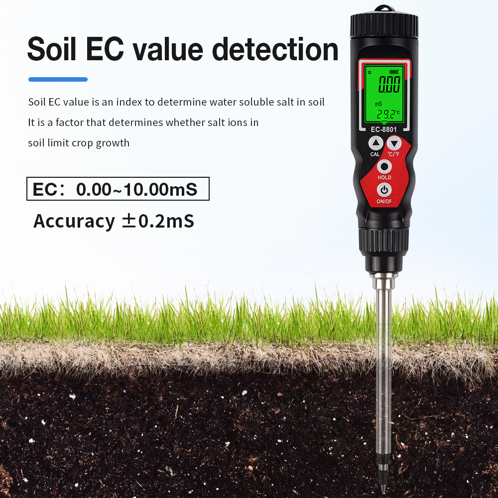 EC-8801 Portable Soil EC Meter – Soil Ph Meter Bewertung und Preis