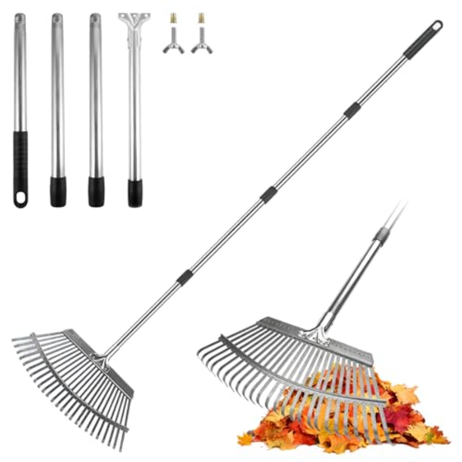 Adjustable Leaf Rake, 18-Inch  – Gardening Hand Tools Yard Bewertung und Preis