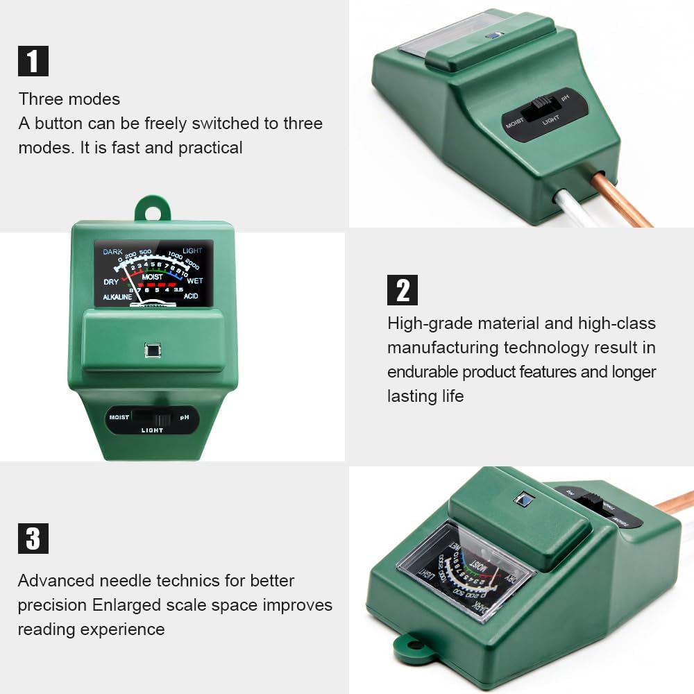 Soil pH Meter, MS02 3-in-1 Soi – Soil Ph Meter Bewertung und Preis