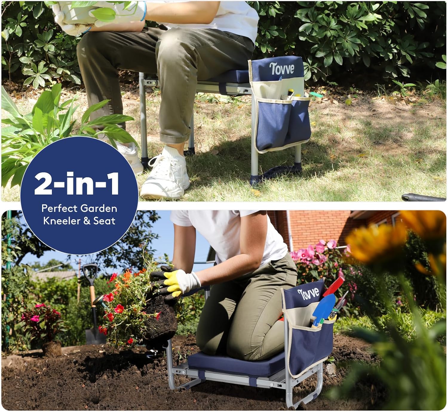 Foldable Garden Kneeler Seat w – Gardening Tools For Seniors Bewertung und Preis