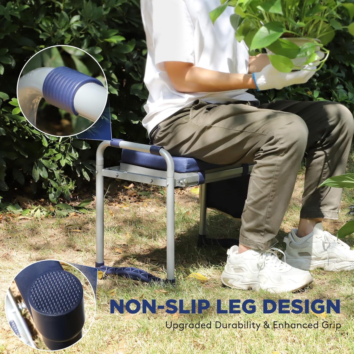 Foldable Garden Kneeler Seat w – Gardening Tools For Seniors Bewertung und Preis
