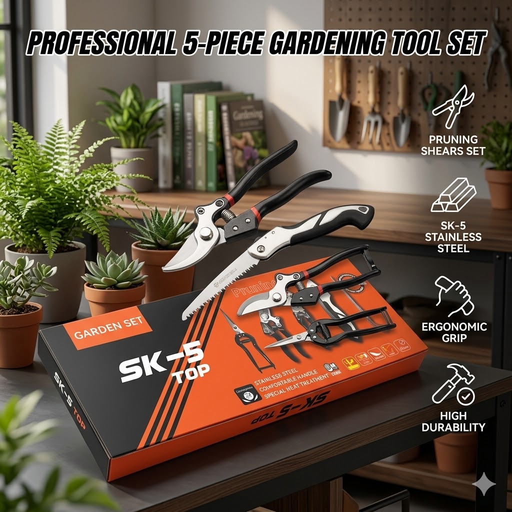 5Pcs SK5 Steel Garden Tool Set – Gardening Hand Tools Yard Bewertung und Preis