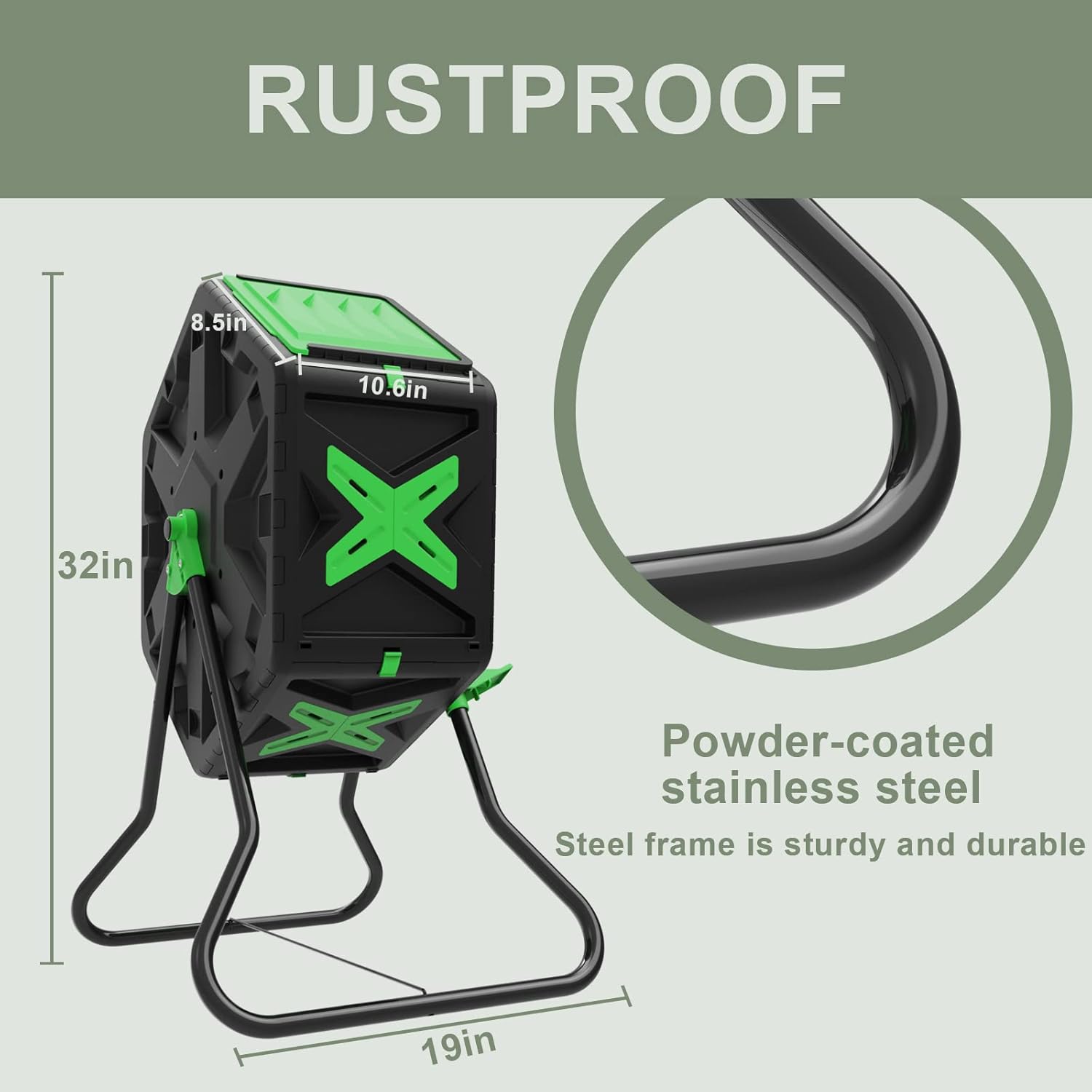 Lightweight Tumbling Compost B – Compost Bin Bewertung und Preis