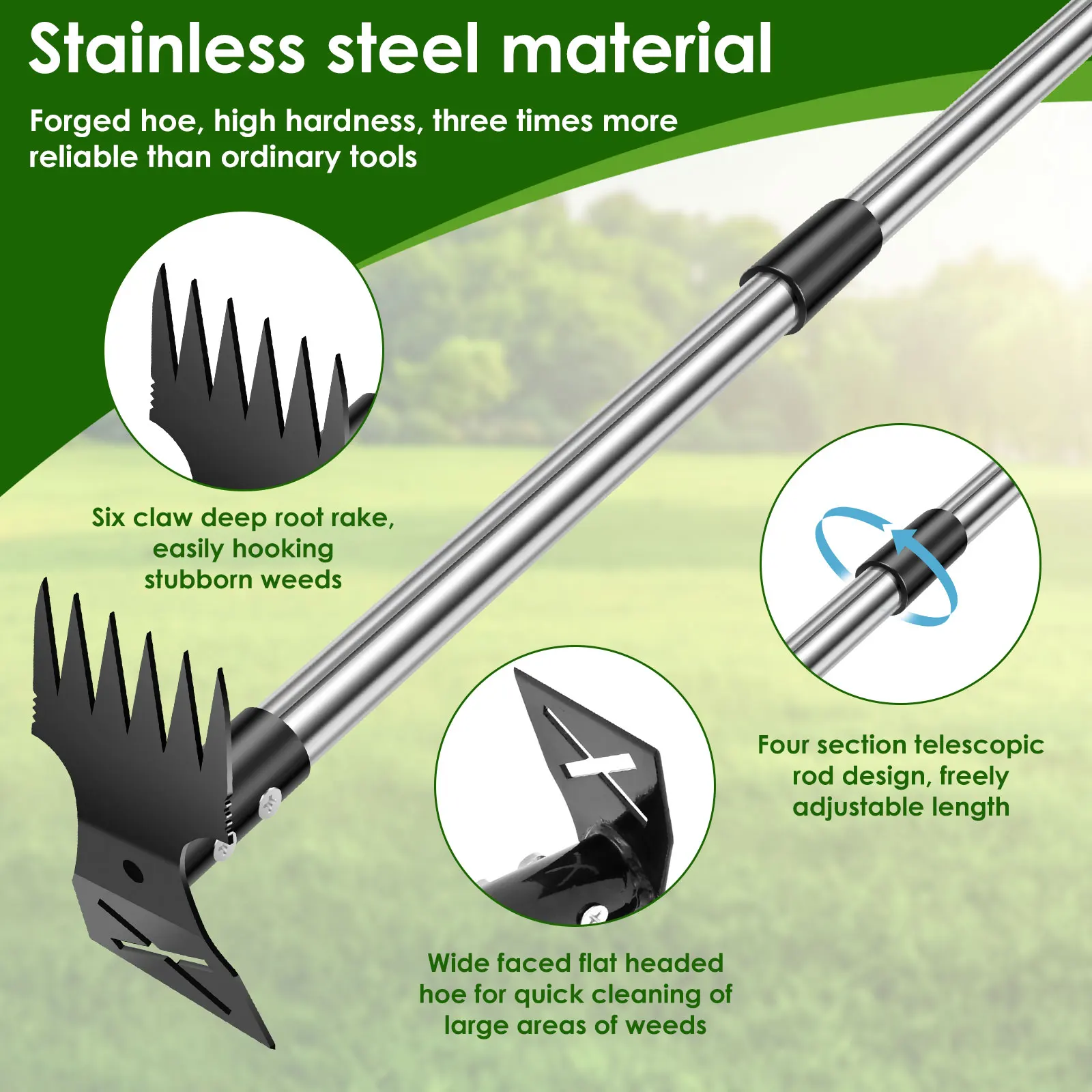 Garden Thatch Rake Stainless S – Gardening Tools To Remove Grass Bewertung und Preis