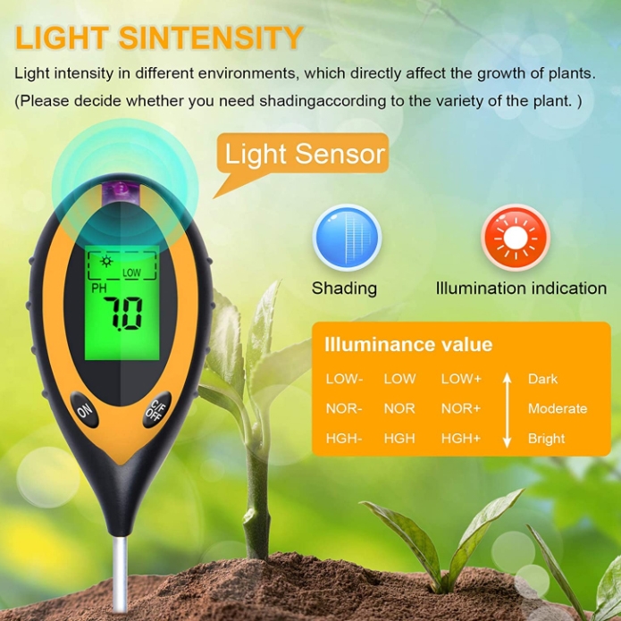 4 in 1 PH Light Temp Moisture  – Soil Ph Meter Bewertung und Preis