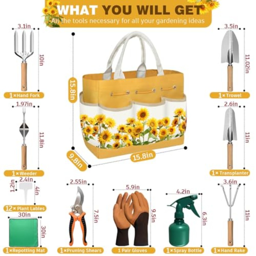 22Pcs Gardening Tools Set for  – Gardening Tools Mothers Day Bewertung und Preis