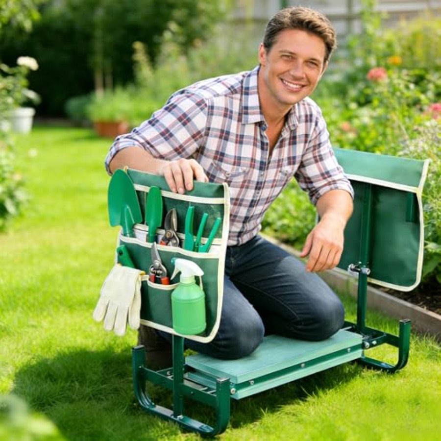 Adjustable Garden Kneeler and  – Garden Kneeling Pad Bewertung und Preis