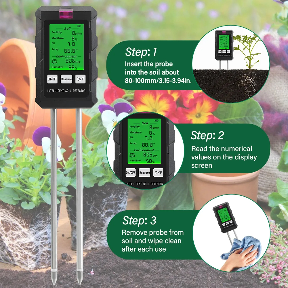 ST03 Six-in-One Soil Tester Mo – Soil Ph Meter Bewertung und Preis