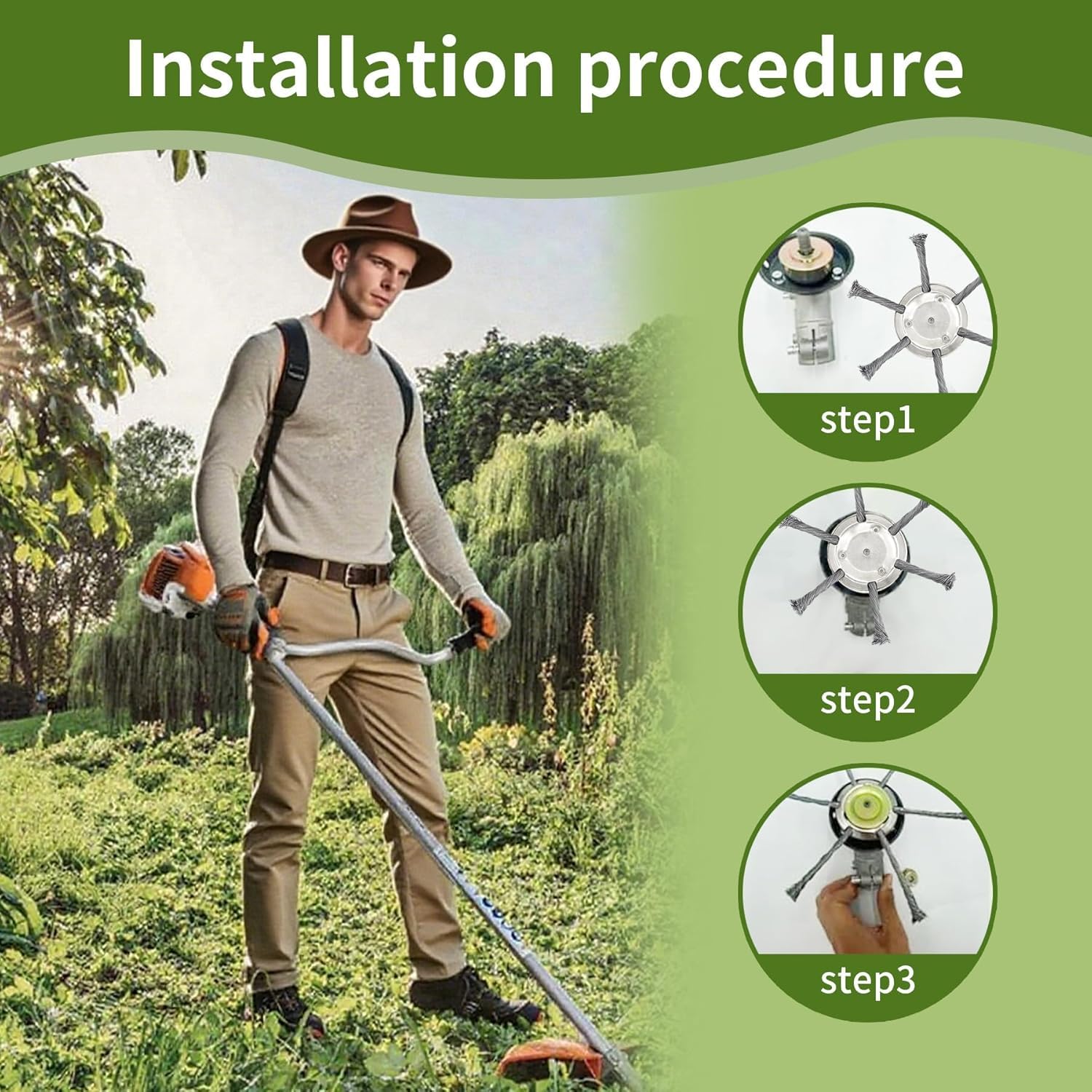 Wear Resistant Weed Brush Head – Gardening Tools To Remove Grass Bewertung und Preis