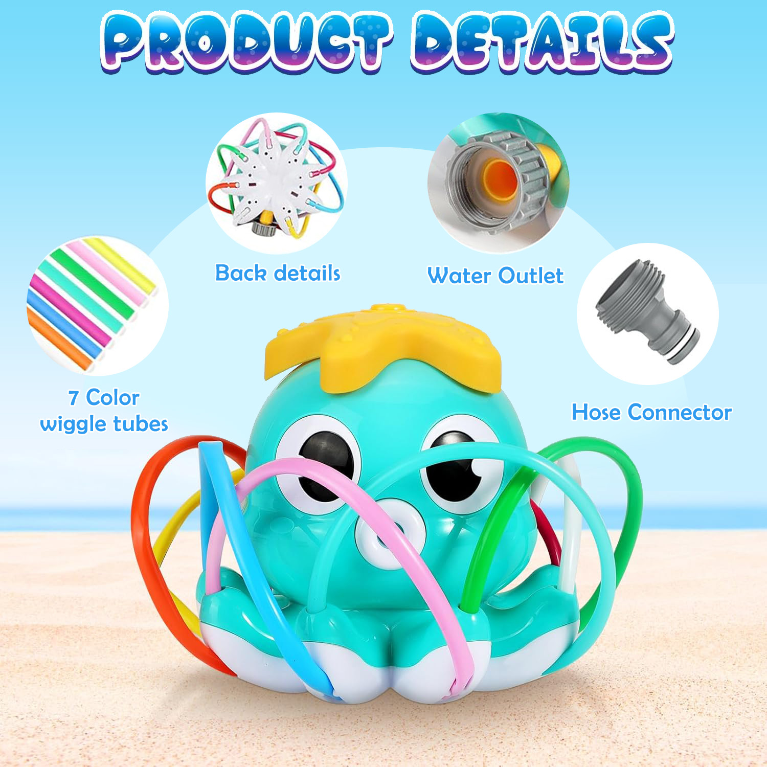 Octopus Sprinkler Water Spray  – Gardening Tools For 3 Year Old Bewertung und Preis