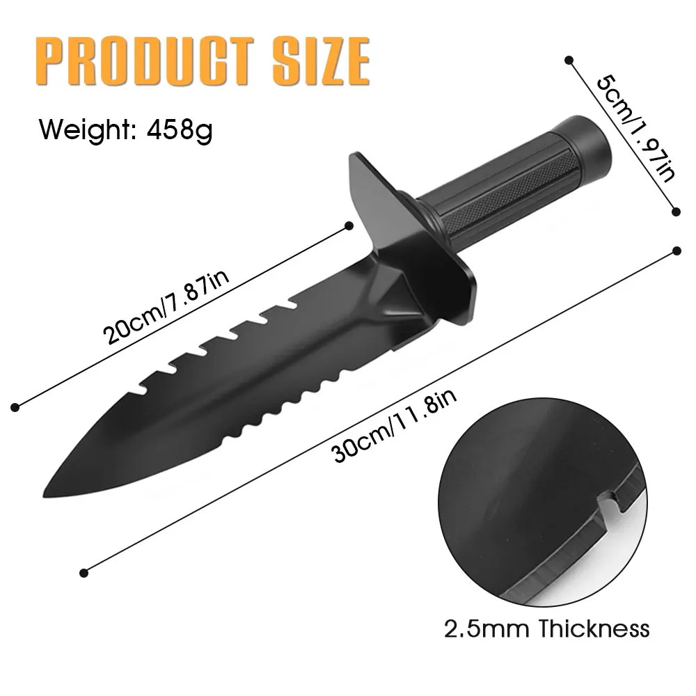 Garden Shovel Double Serrated  – Gardening Hand Tools Yard Bewertung und Preis