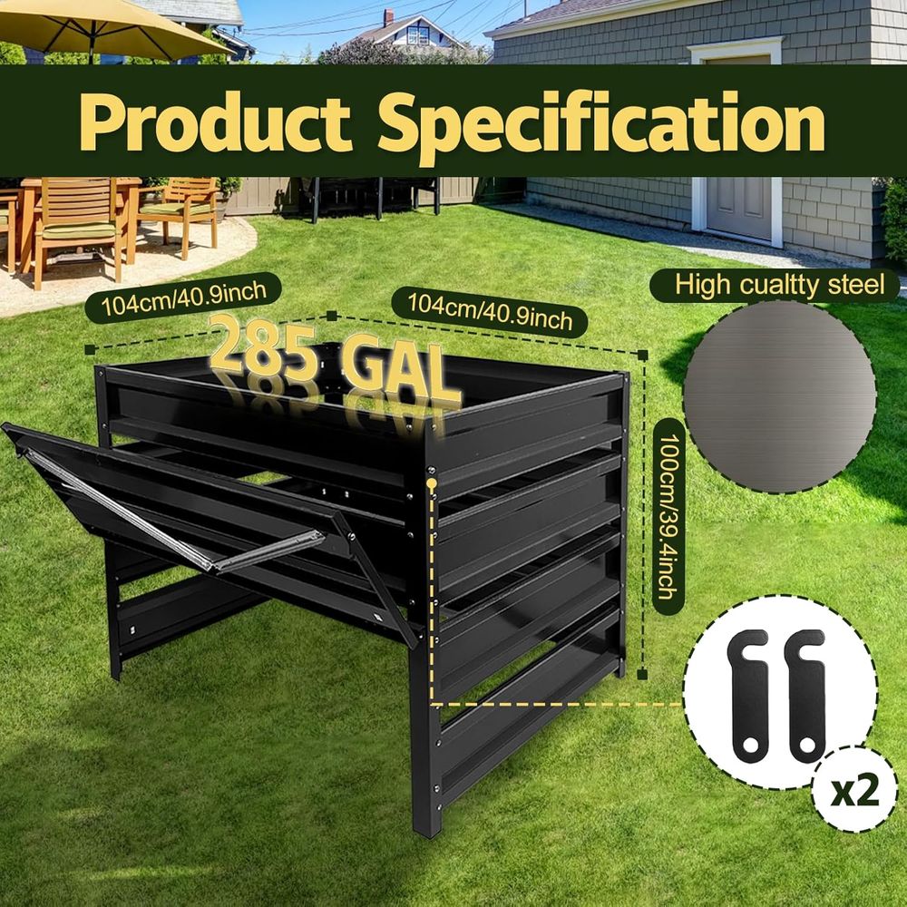 Compost Bin Outdoor - 285 Gall – Compost Bin Bewertung und Preis