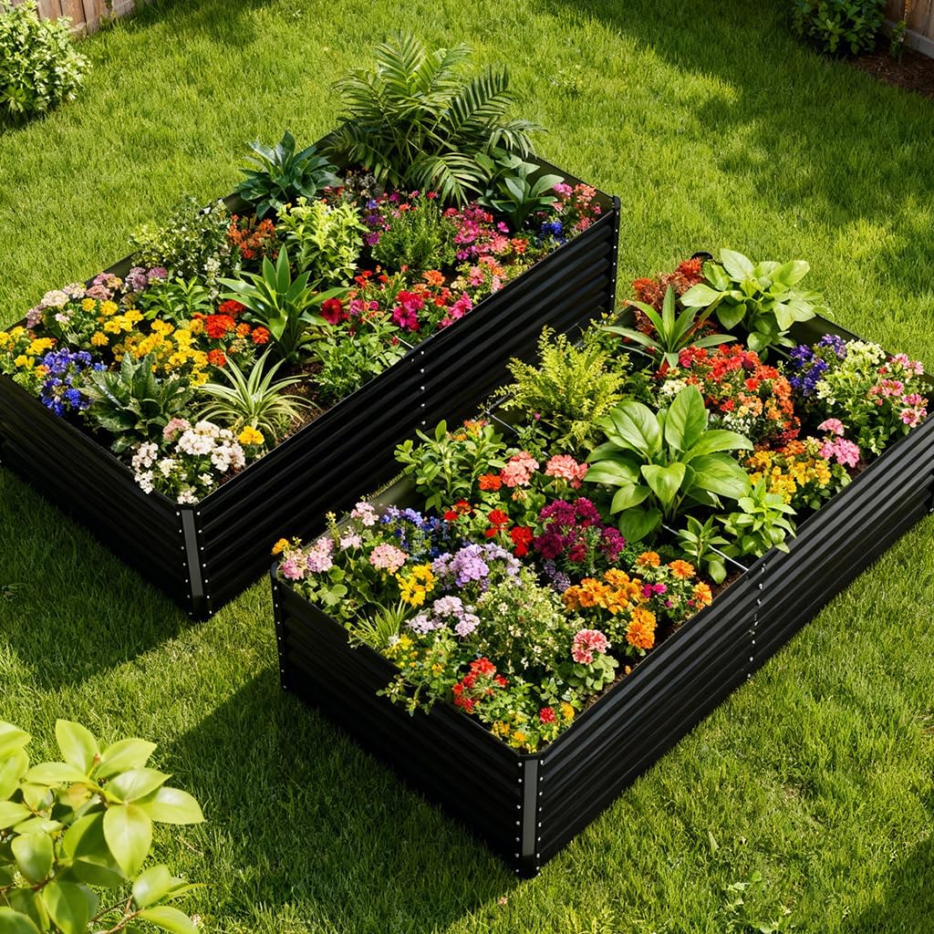 Raised Garden Bed 8x4x2ft Galv – Gardening Tools Vegetables Bewertung und Preis