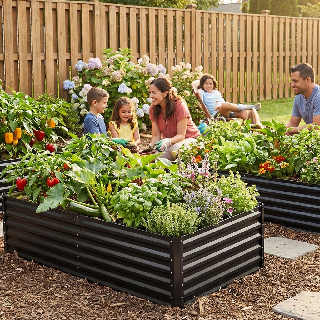 Raised Garden Bed 8x4x2ft Galv – Gardening Tools Vegetables Bewertung und Preis