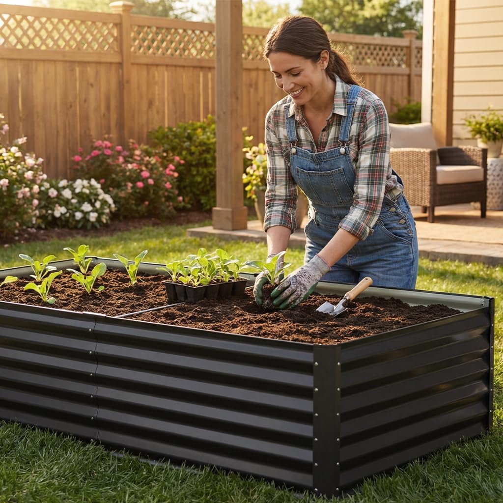 Raised Garden Bed 8x4x2ft Galv – Gardening Tools Vegetables Bewertung und Preis