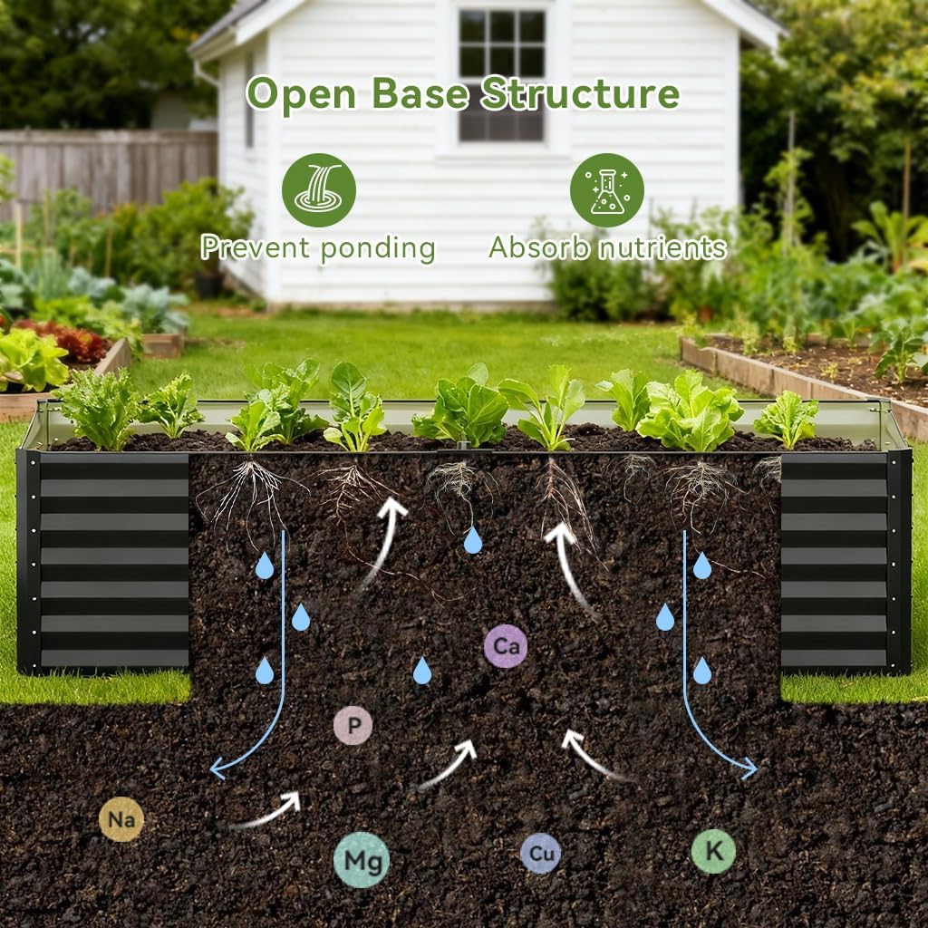 Raised Garden Bed 8x4x2ft Galv – Gardening Tools Vegetables Bewertung und Preis