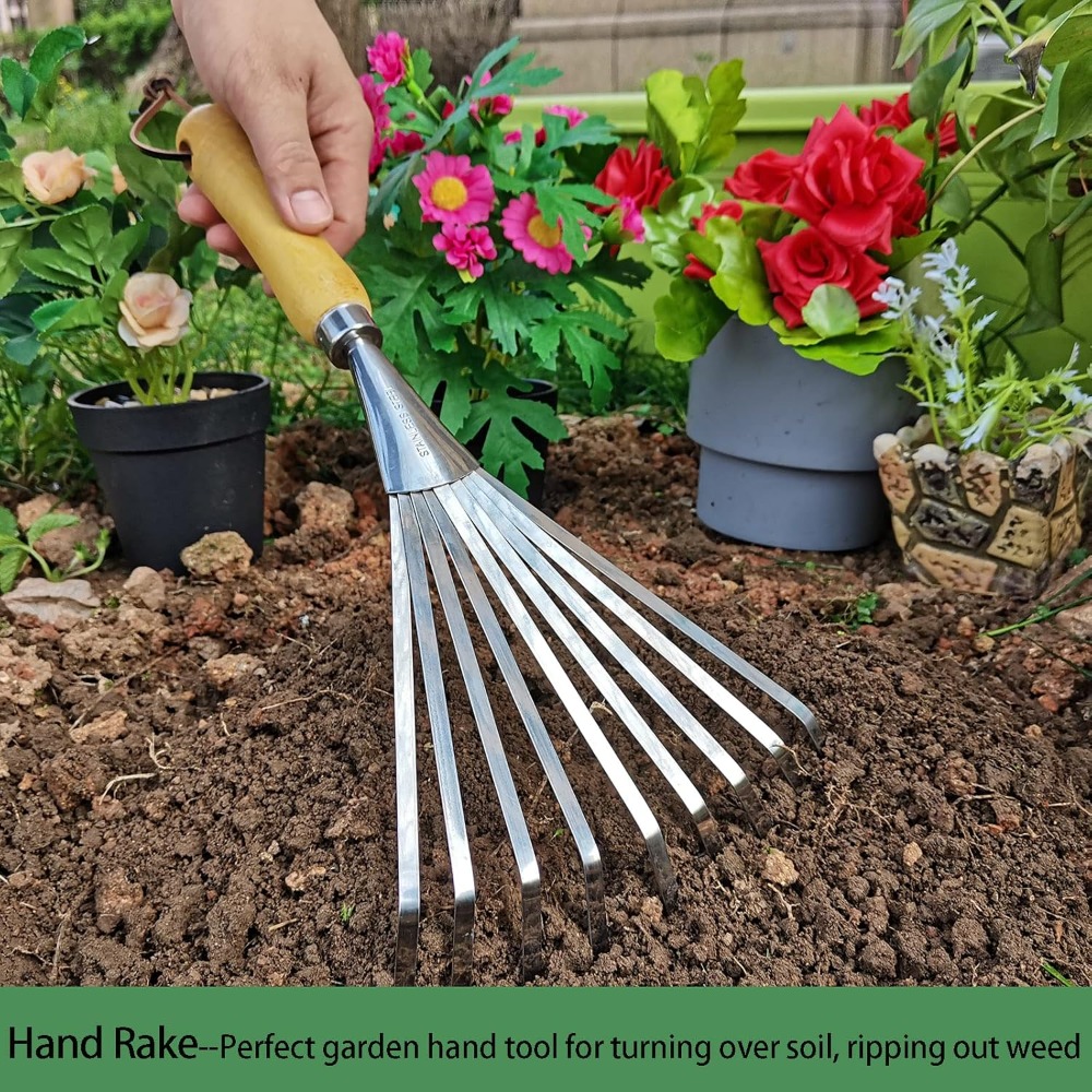 Hand Rakes, Garden Stainless S – Gardening Hand Tools Yard Bewertung und Preis