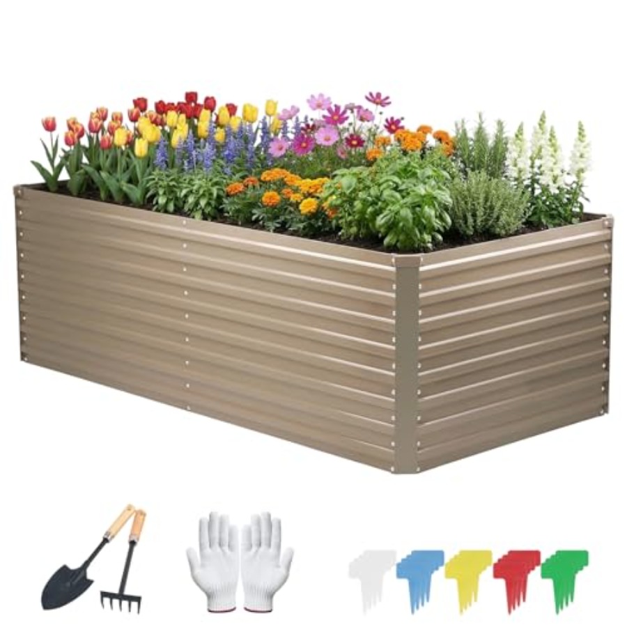 Galvanized Raised Garden Bed f – Gardening Tools Vegetables Bewertung und Preis