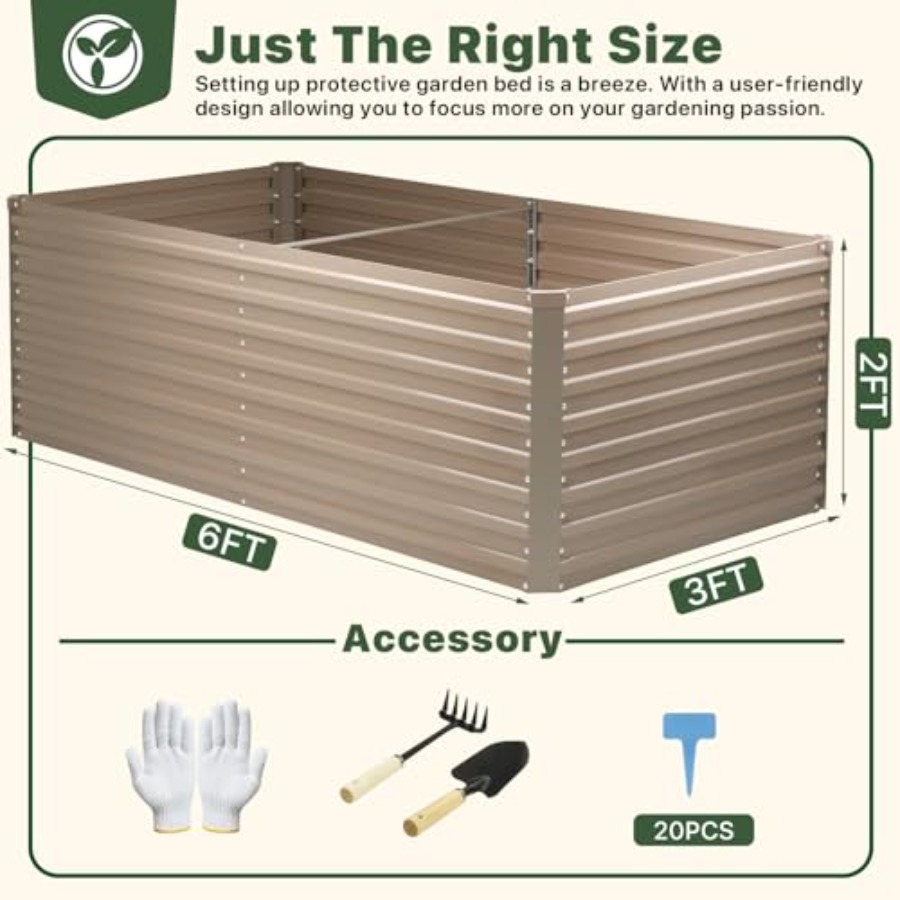 Galvanized Raised Garden Bed f – Gardening Tools Vegetables Bewertung und Preis