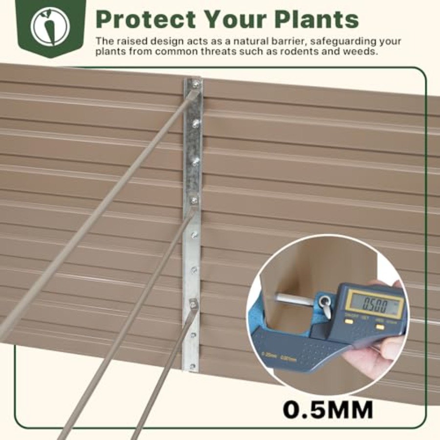 Galvanized Raised Garden Bed f – Gardening Tools Vegetables Bewertung und Preis
