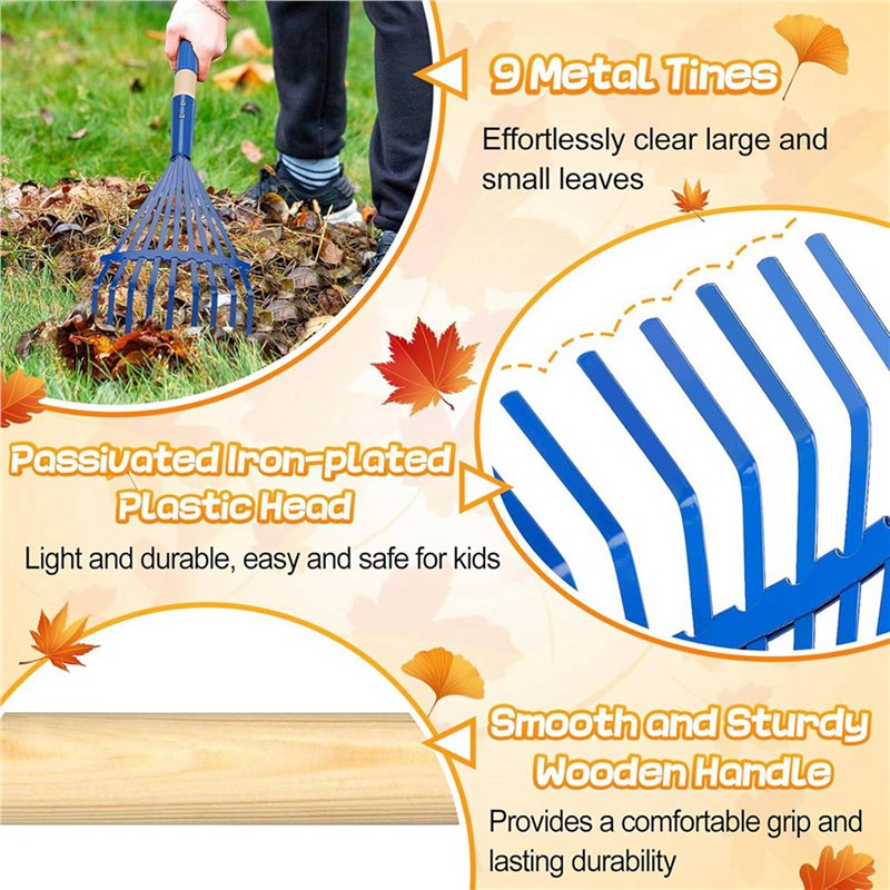 ALIM-3X Children's Rake With H – Gardening Tools For 3 Year Old Bewertung und Preis